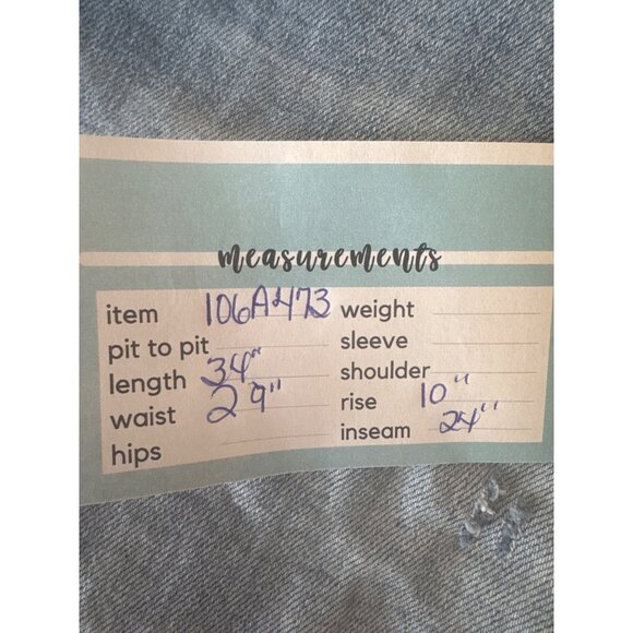 2/$30 Zara Woman Size 28 Premium Denim Distressed Jeans Light Blue - Picture 4 of 14